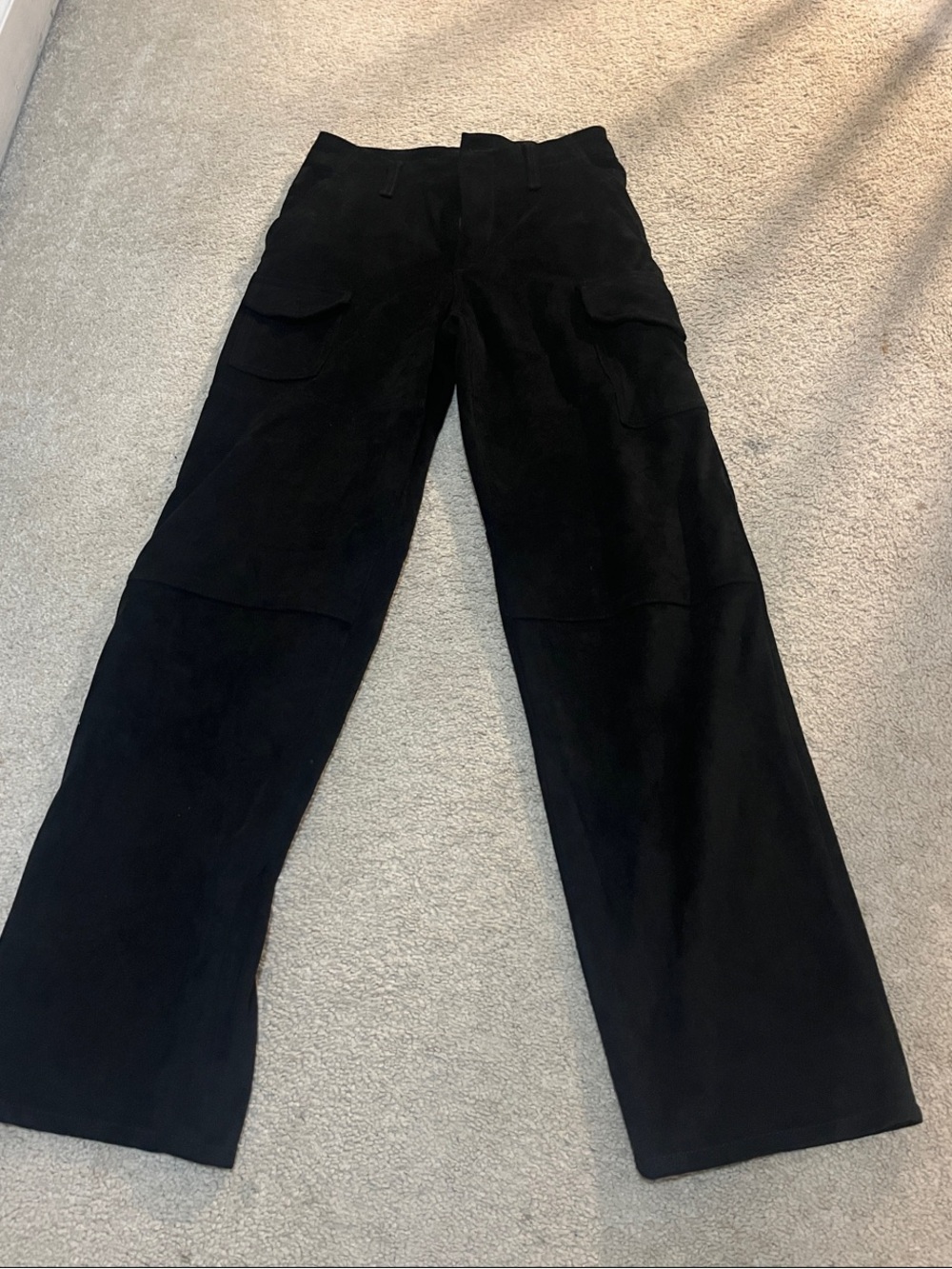 rag & bone Black Wide-Leg Cargo Pants